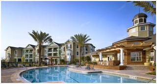 The Integra Springs gated apartment community at Kellswater will be similar to the one in this rendering. 